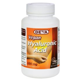 Deva Vegan Vitamins - Hyaluronic Acid - 100 Mg - Vegan - 90 Tablets