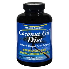 Health Support Coconut Oil Diet - 180 Softgel Capsules