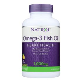 Natrol Omega-3 Fish Oil Lemon - 1000 Mg - 150 Softgels