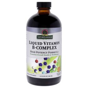 Liquid B-Complex Vitamin by Natures Answer for Unisex - 16 oz Dietary Supplement