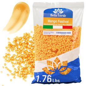 Wax Beans 1.76lbs Made in Italy Hard Wax Beads for Women and Men Yellow Hot Wax for Brazilian Body Legs Eyebrows Face Lips Armpits