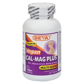 Deva Vegan Vitamins - Cal-mag Plus - 90 Tablets