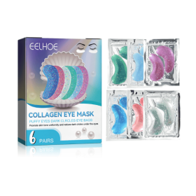 EELHOE Collagen Eye Mask Removes Fine Lines And Dark Circles Hydrating And Firming Lift Crystal Eye Mask (Quantity: 3PCS)