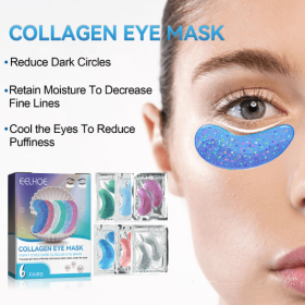 EELHOE Collagen Eye Mask Removes Fine Lines And Dark Circles Hydrating And Firming Lift Crystal Eye Mask (Quantity: 1PCS)