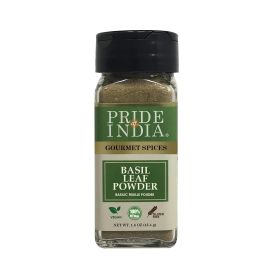 Pride of India ‚Äì Basil Leaf Powder ‚Äì Gourmet & Culinary Spice ‚Äì Mediterranean Seasoning ‚Äì Adds Flavor to pesto/stews/curries ‚Äì Additives Fre (size: 1.6 oz)