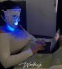 PSFM02  LED Phototherapy mask mask phototherapy facial red light therapy cordless near infrared 850nm 100 LED infrared mask